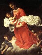 BAGLIONE, Giovanni The Virgin and the Child with Angels oil